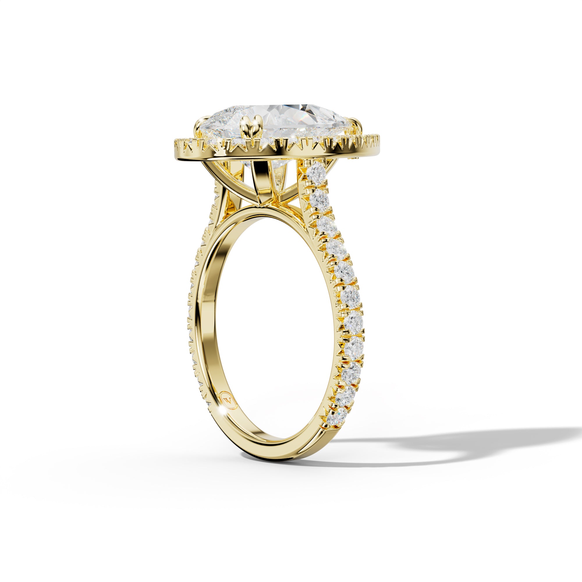 Adeline Pear Shape Engagement Ring French